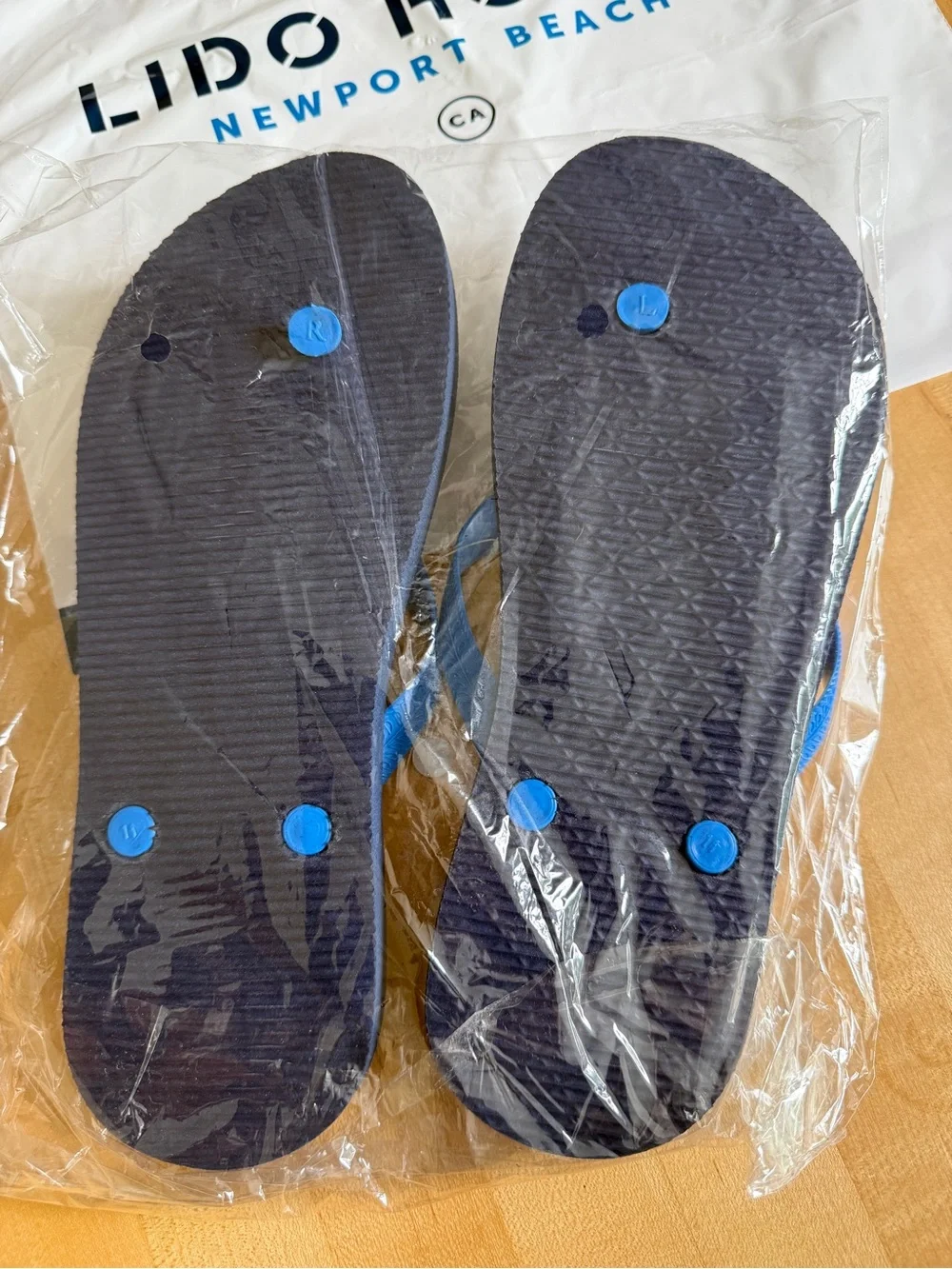NEW* Lido House Hotel ☀️🌊⛱️Newport Beach California Flip Flops Unisex Adult M